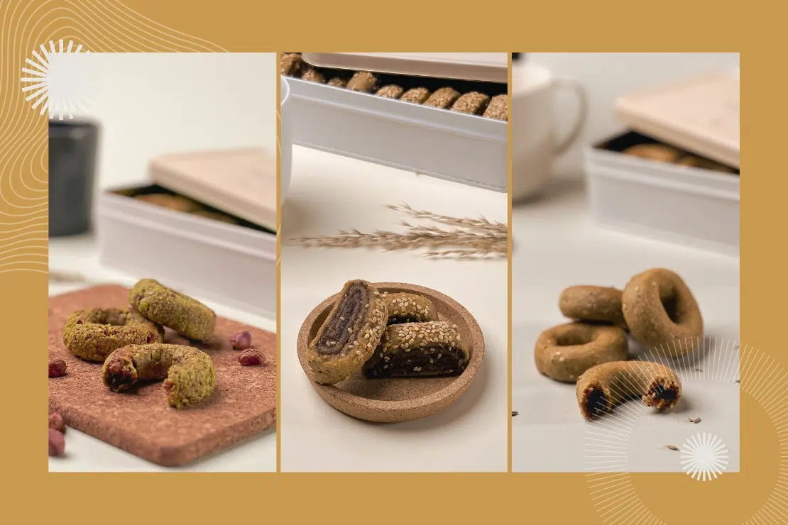kaek blady, kaek ajwa with dates, kaek ajwa with pistachio, kaek delicacy, kaek blady kaek